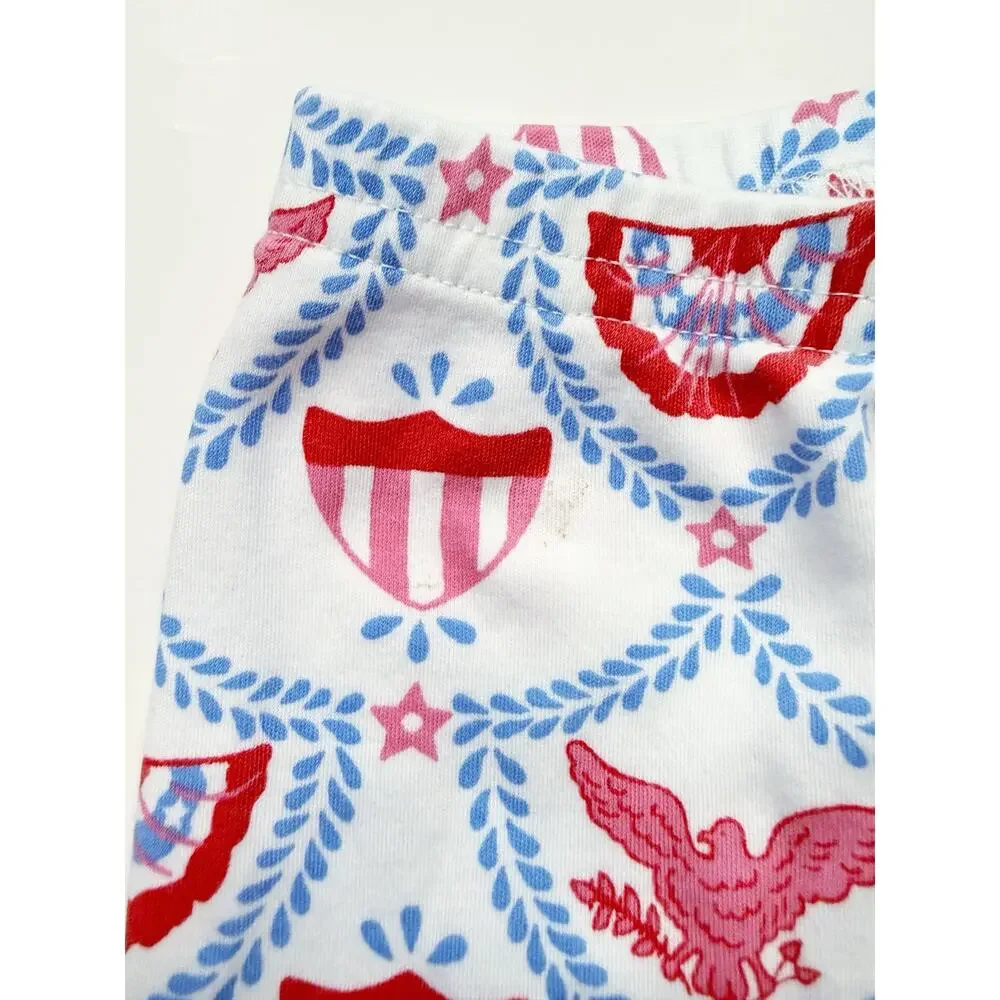 The Beaufort Bonnet Company Suttons Short Sleeve Pajama Set in America Swag